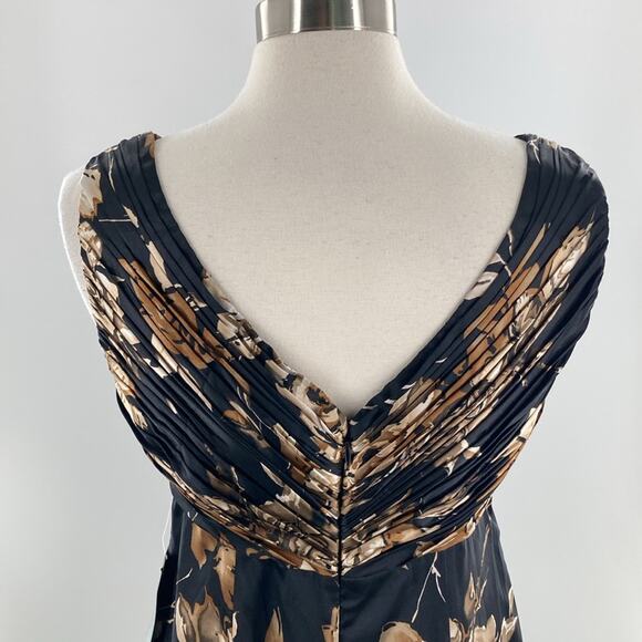 Coldwater Creek Womens Black Moody Floral Sleeveless Formal Party Dress 10 New - Picture 7 of 9